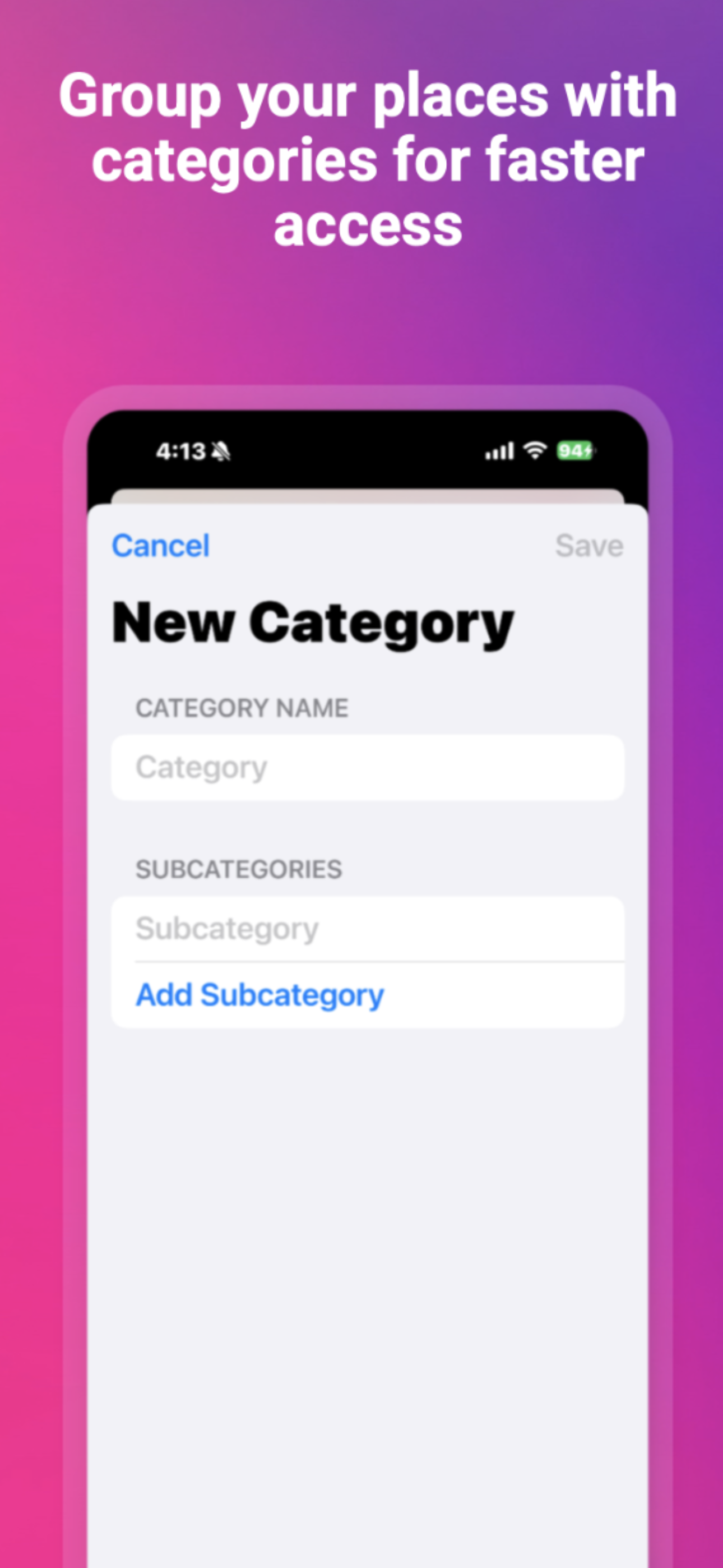 List view